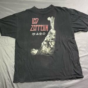 Vintage Y2K Led Zeppelin Short Sleeve Band Tee 2008 Skater Unknown Size